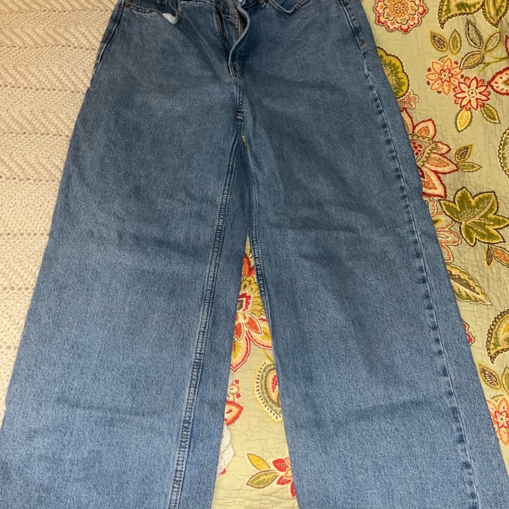 Old Navy Women's Wide Leg Blue Jeans